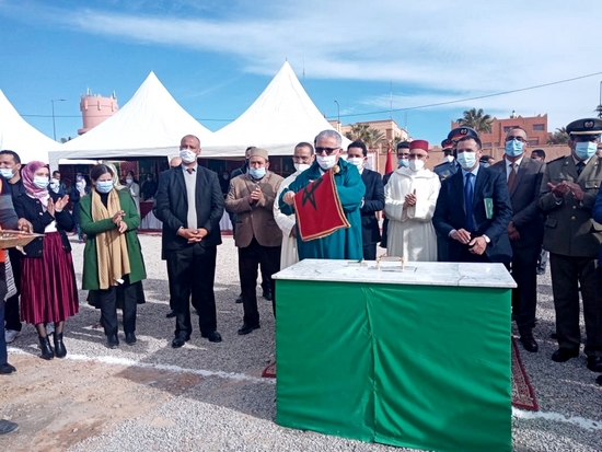 والي جهة درعة تافيلالت يشرف على وضع حجر الأساس لمشروع بناء مقر الوكالة الحضرية للرشيدية- ميدلت