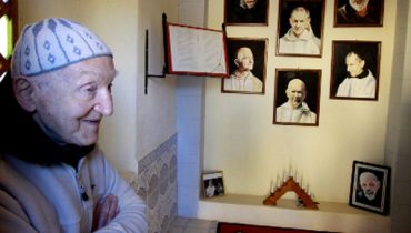 Frère Jean-Pierre, le dernier moine de Tibhirine, à Midelt au Maroc.
Credit photo : Delphine Warin