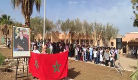 الرشيدية.. أداء جماعي للنشيد الوطني وكلمات توجيهية بثانوية مولاي رشيد الإعدادية