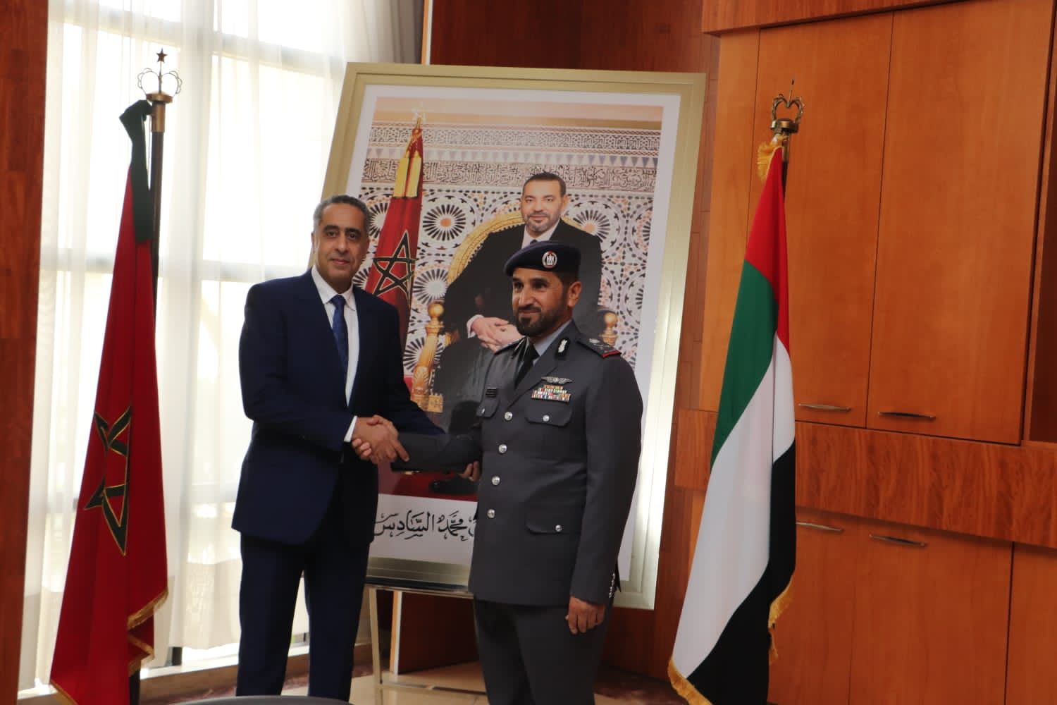 الحموشي يستقبل القائد العام لشرطة أبوظبي
