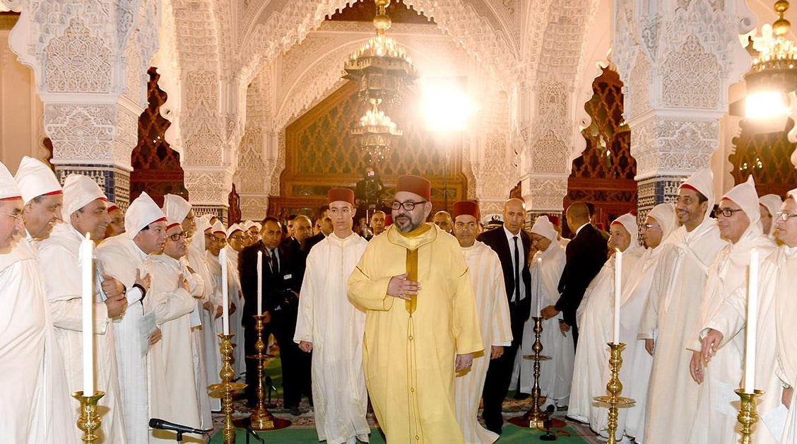 الملك يترأس إحياء ليلة المولد النبوي بمسجد حسان
