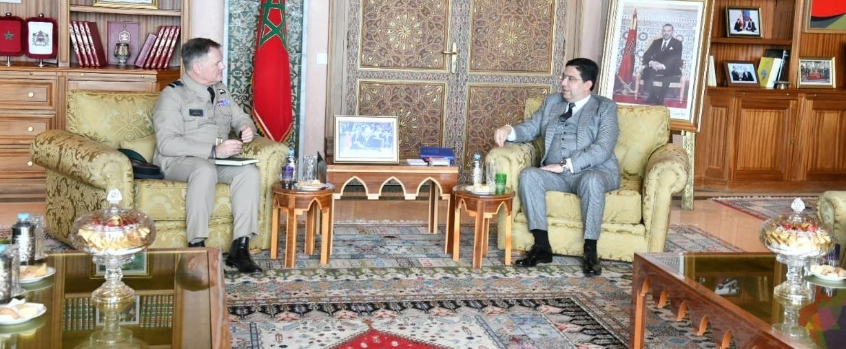 ناصر بوريطة يستقبل كبير مستشاري رئيس أركان الدفاع البريطاني