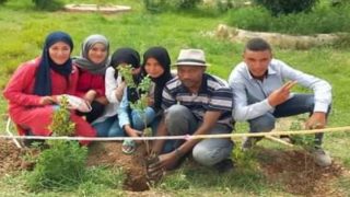 الريش.. حملة تشجير ونظافة بثانوية آيت عتو الإعدادية