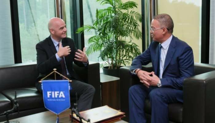 لقجع وإنفانتينو يحسمان موعد إجراء كأس إفريقيا 2025 في هذا الموعد