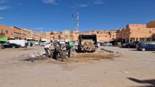 تنغير .. عمال النظافة يستأنفون عملهم