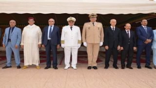 الرشيدية .. مراسيم حفل تحية العلم بمناسبة عيد العرش المجيد بمقر ولاية جهة درعة تافيلالت