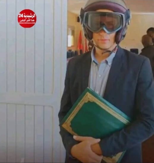كلميمة .  مستشار جماعي يحضر دورة المجلس بخوذة واقية..  احتجاج أم بوليميك  سياسي؟