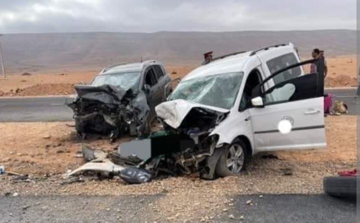 الرشيدية .. حادث مروع بين سيارة خفيفة وشاحنة نقل الأموال يخلف أربعة قتلى وإصابات على الطريق الوطنية رقم 10