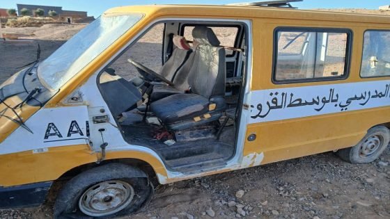 تنغير .. حادث خطير يسلط الضوء على وضعية النقل المدرسي بالاقليم يوسف القاضي