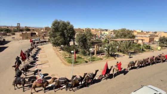 الرشيدية: قافلة أيت خباش بقصر حاسي البيض تحتفي بالقرار الأممي الداعم لمغربية الصحراء